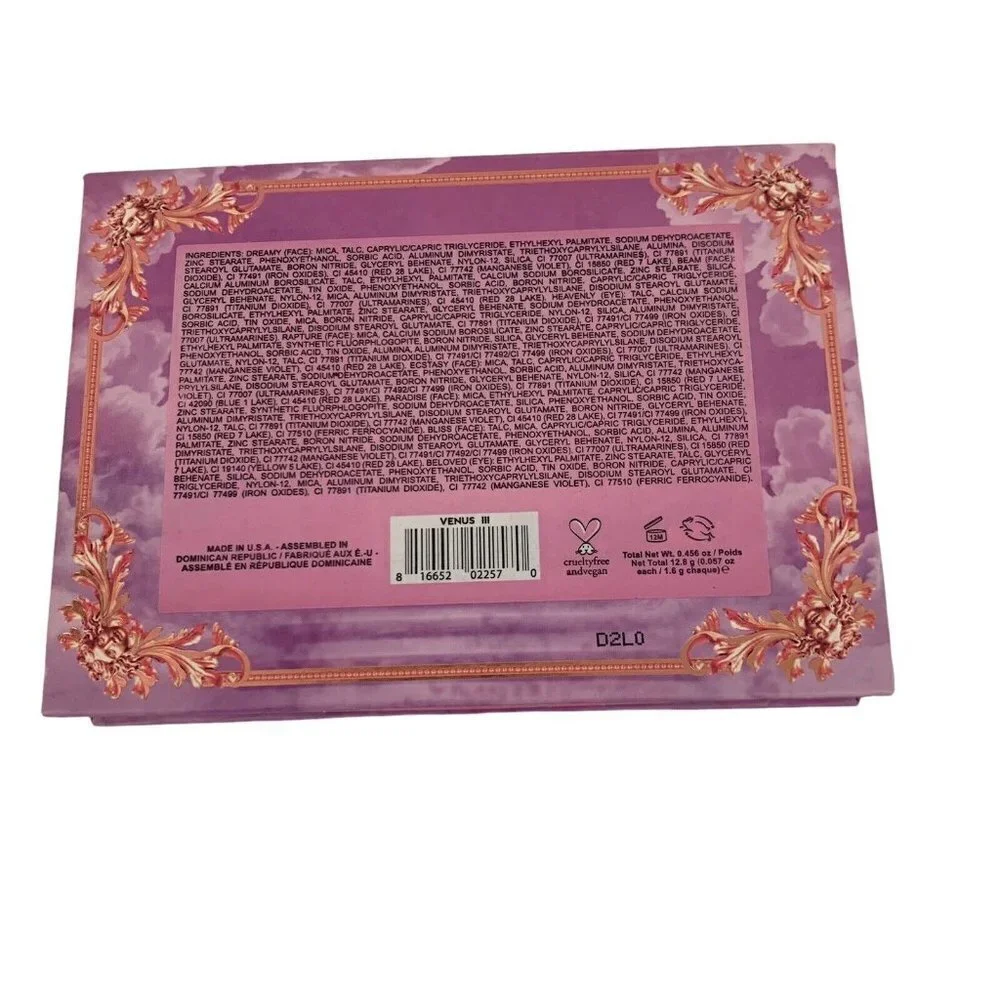 Lime Crime Venus III Eyeshadow Pallet w. Mirror NEW High Impact Color - Picture 3 of 4